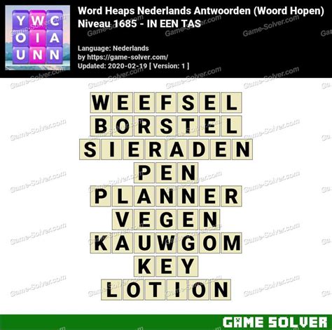 wordalot level 1685|Solution Wordalot Niveau 1685 .